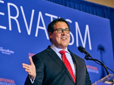 Paul Dans, director of The Heritage Foundation's Project 2025, speaks at the National Conservative Conference in Washington, D.C., on July 10, 2024.