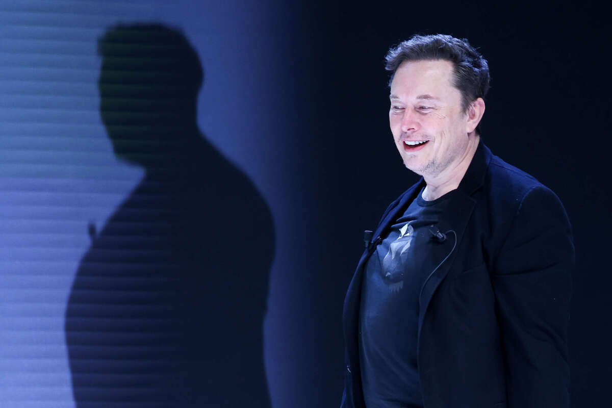 Elon Musk attends a speaking event during the Cannes Lions International Festival Of Creativity 2024 on June 19, 2024, in Cannes, France.