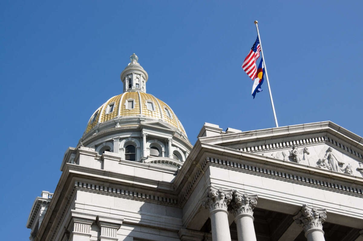 The Colorado State Capitol is pictured in Denver, Colorado.