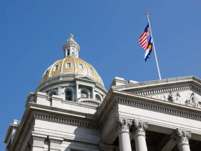 The Colorado State Capitol is pictured in Denver, Colorado.