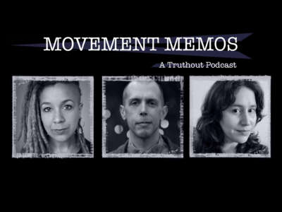 Banner image for Movement Memos, a Truthout podcast, featuring guests Robyn Maynard and David K. Seitz and host Kelly Hayes.