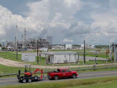 The Denka, formerly DuPont, factory in Reserve, Louisiana, on August 12, 2021.