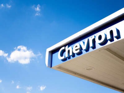 A Chevron gas station is seen on August 2, 2024, in Cedar Park, Texas.