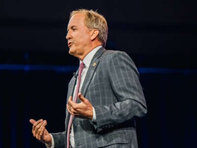 Texas Attorney General Ken Paxton speaks during the Conservative Political Action Conference CPAC held at the Hilton Anatole on July 11, 2021, in Dallas, Texas.