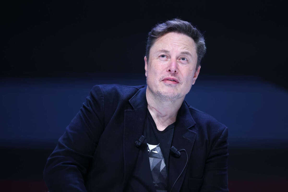 Elon Musk attends a session during the Cannes Lions International Festival Of Creativity 2024 on June 19, 2024, in Cannes, France.