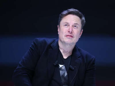 Elon Musk attends a session during the Cannes Lions International Festival Of Creativity 2024 on June 19, 2024, in Cannes, France.