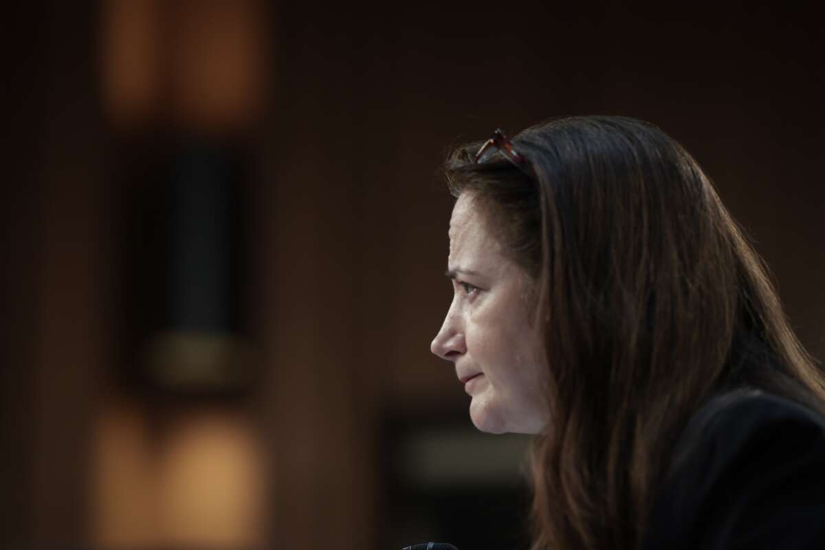 Director of National Intelligence Avril Haines testifies before the Senate Armed Services Committee May 2, 2024, in Washington, D.C.