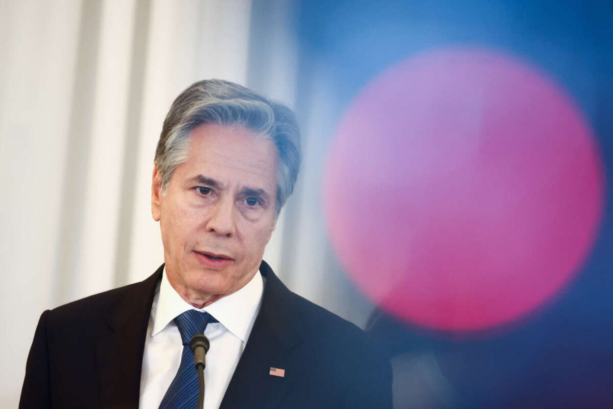 Antony Blinken, U.S. Secretary of State, attends the NATO Women, Peace, and Security Reception during the 75th NATO Summit at the U.S. Department of State in Washington, D.C, on July 9, 2024.