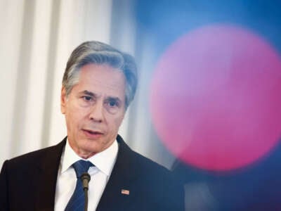 Antony Blinken, U.S. Secretary of State, attends the NATO Women, Peace, and Security Reception during the 75th NATO Summit at the U.S. Department of State in Washington, D.C, on July 9, 2024.