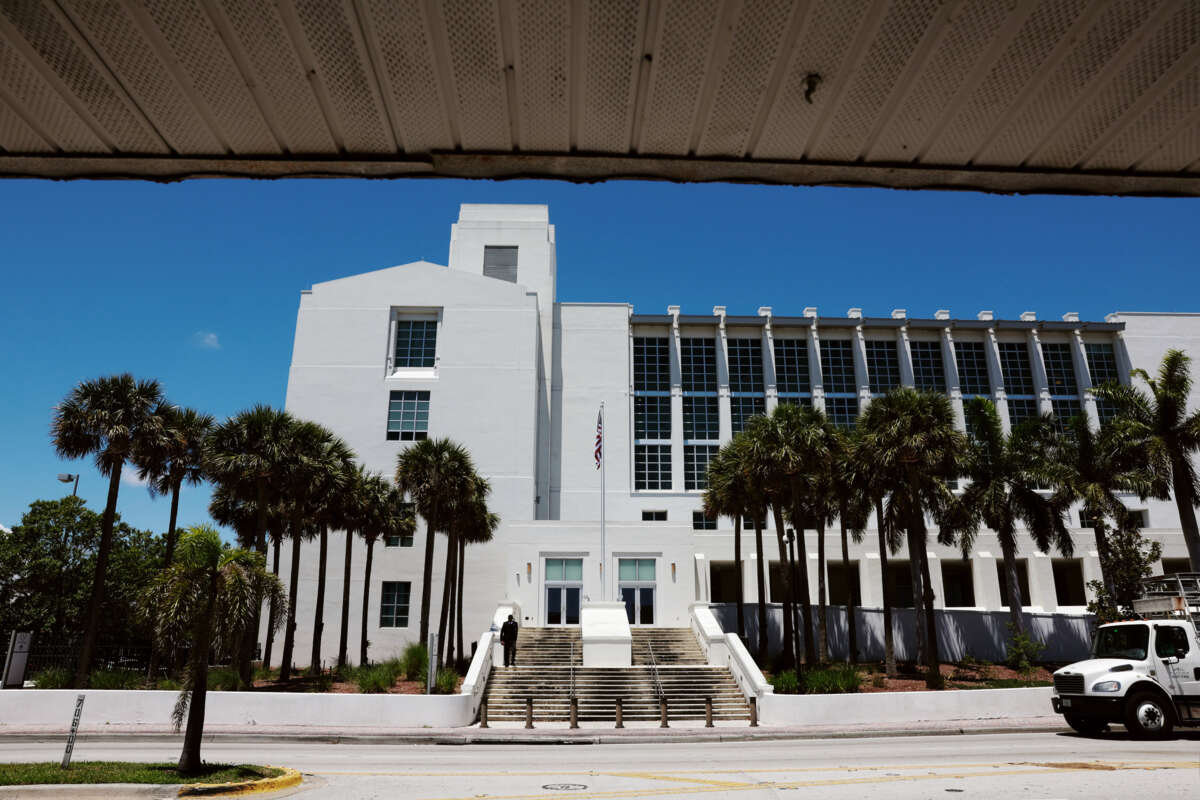 An exterior shot of The Alto Lee Adams Sr. United States Courthouse