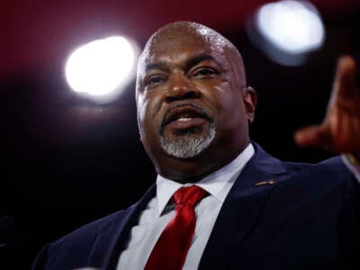 North Carolina Lieutenant Governor Mark Robinson speaks at the Faith and Freedom Road to Majority conference at the Washington Hilton on June 21, 2024, in Washington, D.C.