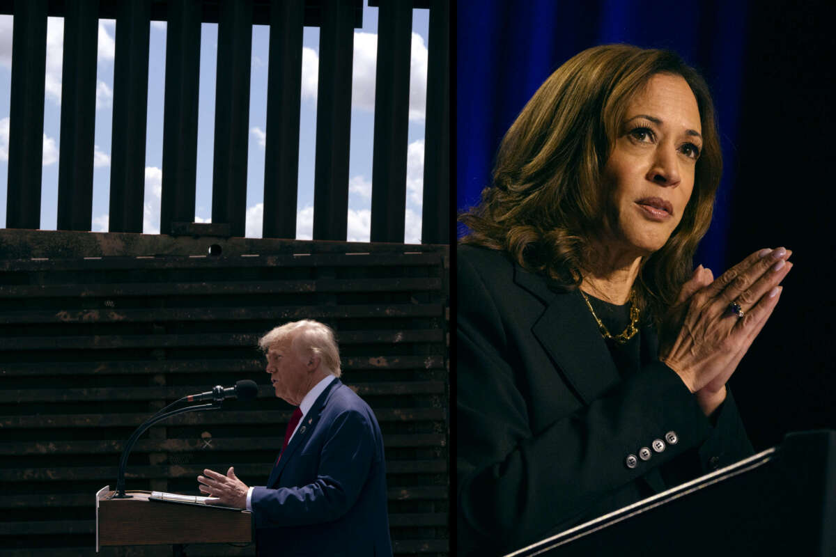 Former President Donald Trump and Vice President Kamala Harris