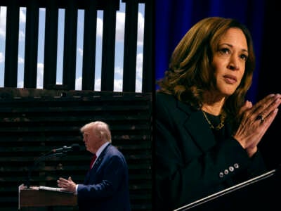 Former President Donald Trump and Vice President Kamala Harris