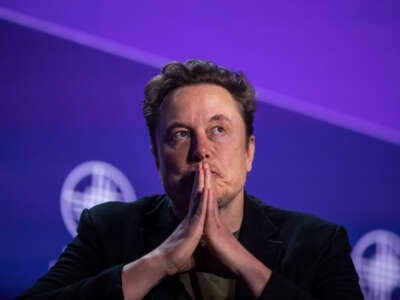 Elon Musk, co-founder of Tesla and SpaceX and owner of X Holdings Corp., speaks at the Milken Institute's Global Conference at the Beverly Hilton Hotel, on May 6, 2024, in Beverly Hills, California.