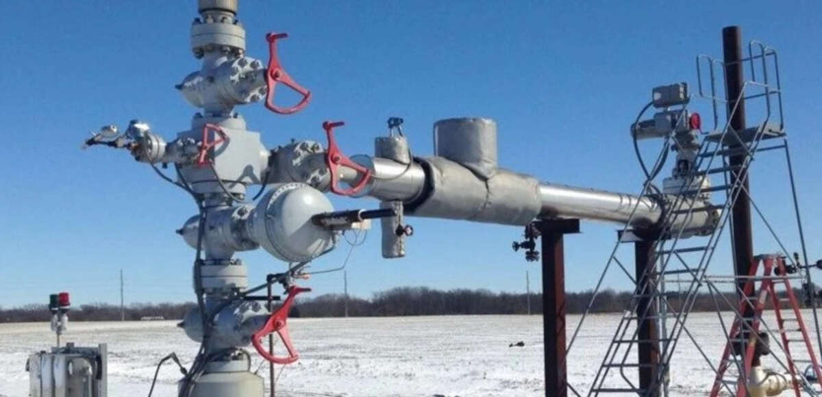 Pictured is the Illinois Carbon Capture and Storage 2 injection well east of Richland Community College in Decatur, Illinois. It is part of the project that captures CO2 emissions from the nearby Archer Daniels Midland Co. plant in Decatur.