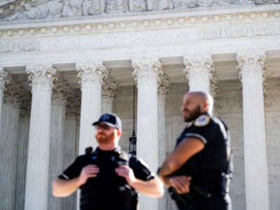 The U.S. Supreme Court is seen on the first day of a new term in Washington, D.C., on October 7, 2024.