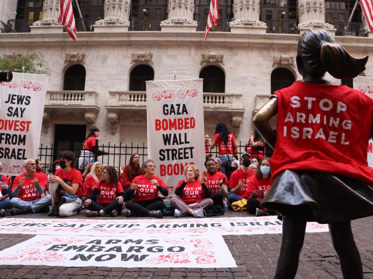 Jewish-Led Protesters Storm Wall Street, Demanding Arms Embargo on Israel