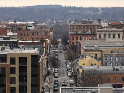 A view of Broadway in downtown Troy, New York, January 16, 2019.