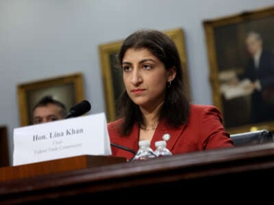 Lina Khan, Chair of the Federal Trade Commission (FTC), testifies before the House Appropriations Subcommittee at the Rayburn House Office Building on May 15, 2024, in Washington, D.C.