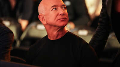 Jeff Bezos attends the UFC 306 at Riyadh Season Noche UFC event at Sphere on September 14, 2024, in Las Vegas, Nevada.