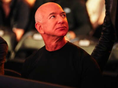 Jeff Bezos attends the UFC 306 at Riyadh Season Noche UFC event at Sphere on September 14, 2024, in Las Vegas, Nevada.