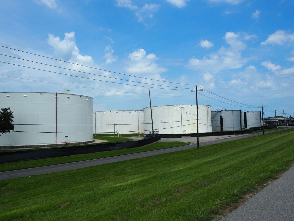 International-Matex Tank Terminals in the historic Black community of Elkinsville in St. Rose, Louisiana, as seen on September 8, 2023.