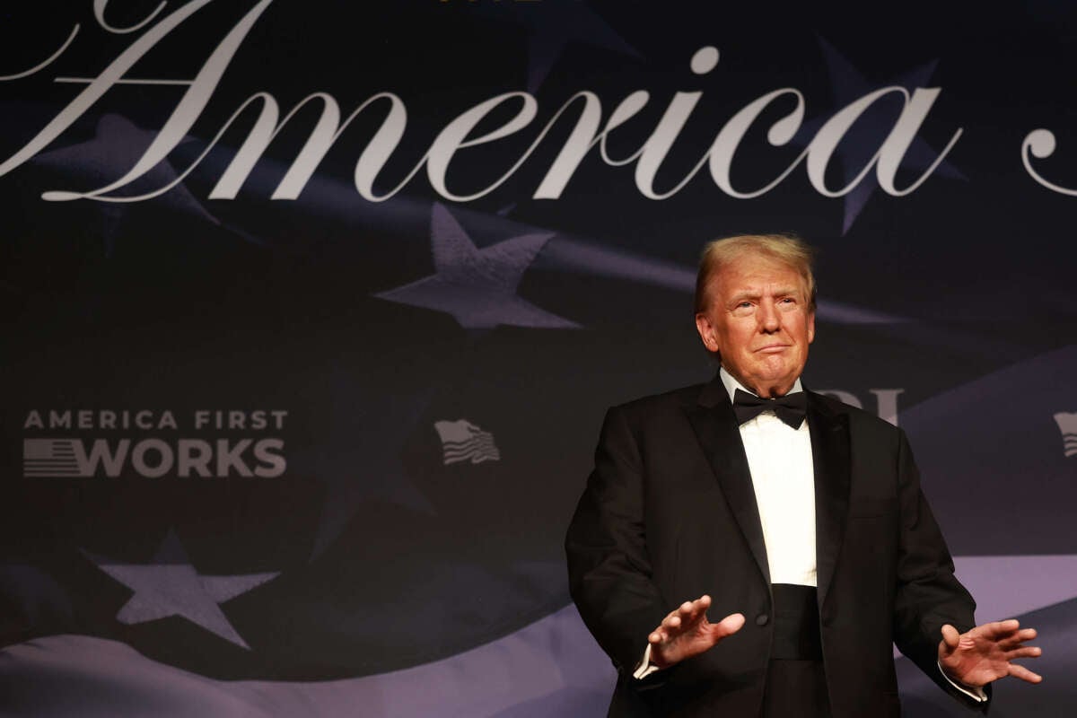 President-elect Donald Trump attends the America First Policy Institute Gala held at Mar-a-Lago on November 14, 2024, in Palm Beach, Florida.