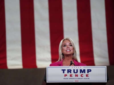 Former Florida Attorney General Pam Bondi speaks on the second day of the Republican National Convention in the Andrew W. Mellon Auditorium on August 25, 2020, in Washington, D.C.