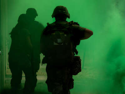 Soldiers participate in the combat medic military occupational specialty transition course at Joint Base McGuire-Dix-Lakehurst, New Jersey, on June 24, 2024.