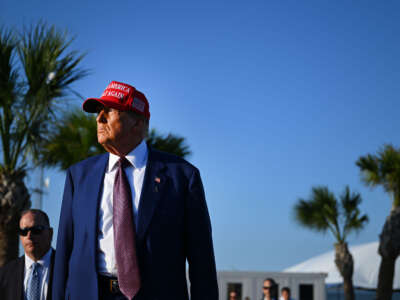 President-elect Donald Trump attends a viewing of the launch of the sixth test flight of the SpaceX Starship rocket on November 19, 2024, in Brownsville, Texas.