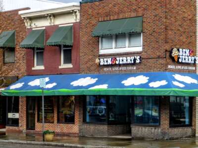 Ben & Jerry's shop in Watkins Glen, New York.