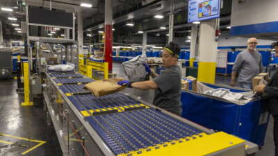 United State Postal Service processing clerk Debby Cheng at the U.S. Post Office Sorting and Delivery Center in Hicksville, New York, on October 9, 2024.