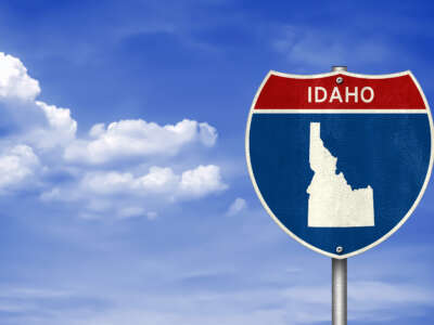 Idaho state road sign