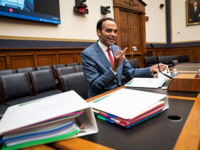 Rohit Chopra, director of the Consumer Financial Protection Bureau, arrives for a hearing held by the House Committee on Financial Services on Capitol Hill on October 27, 2021, in Washington, D.C.