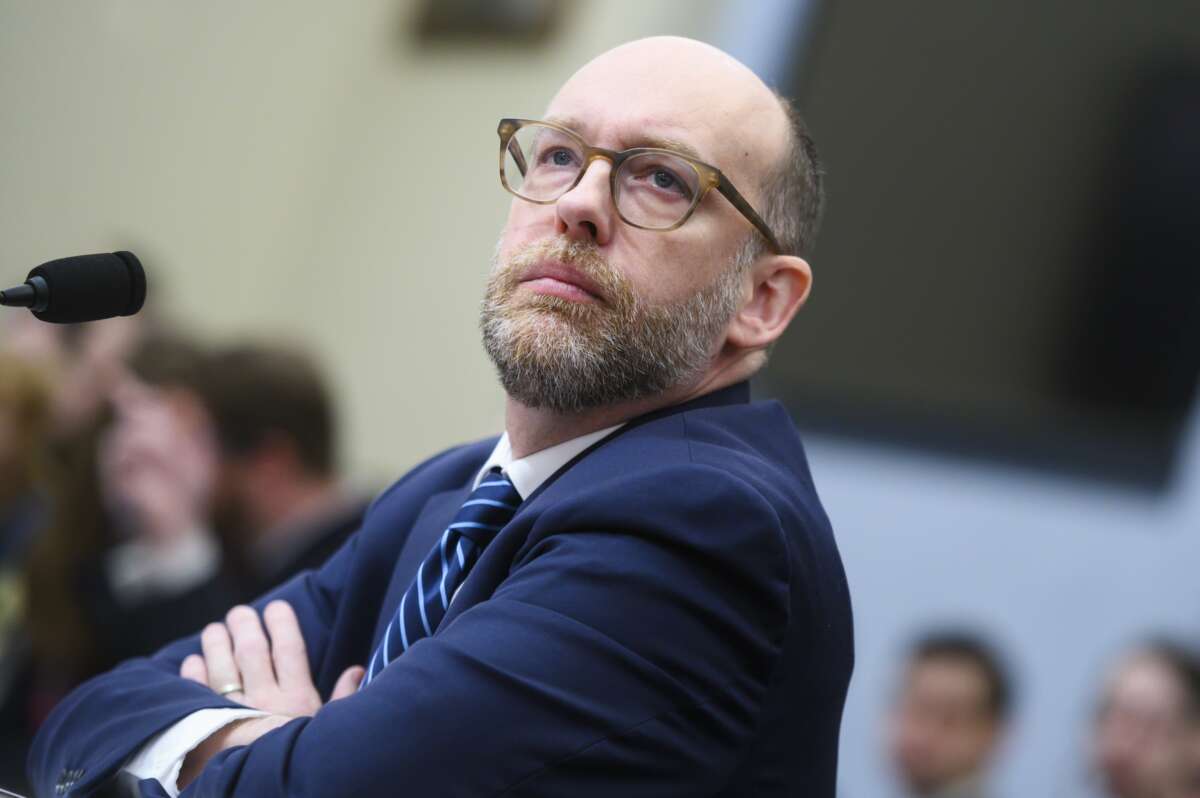 Russell Vought, then-acting director of the Office of Management and Budget, arrives to testify during the House Budget Committee hearing on “The President's 2021 Budget,” in Cannon Building on February 12, 2020.