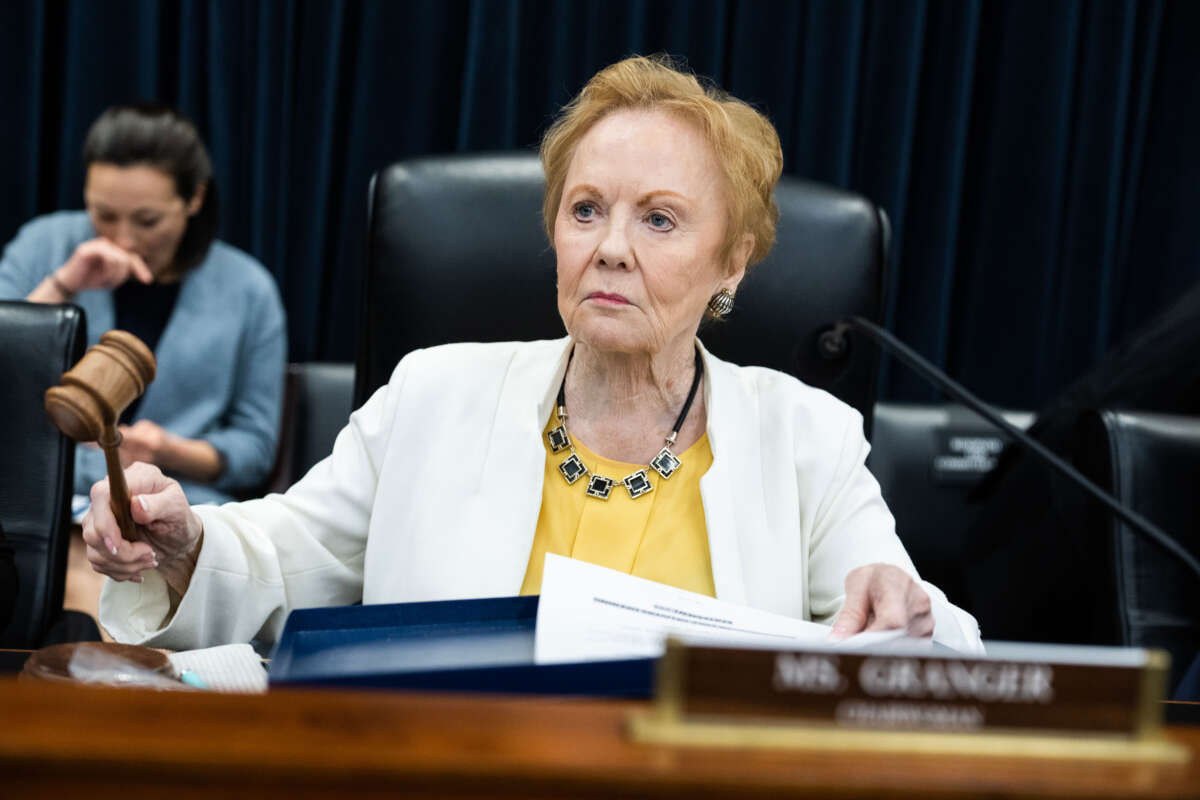 Chairwoman Kay Granger conducts the House Appropriations Committee markup of Fiscal Year 2024 Transportation, Housing and Urban Development, and Related Agencies Bill, in the Rayburn Building on July 18, 2023.