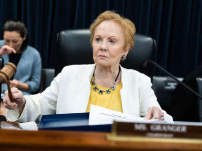 Chairwoman Kay Granger conducts the House Appropriations Committee markup of Fiscal Year 2024 Transportation, Housing and Urban Development, and Related Agencies Bill, in the Rayburn Building on July 18, 2023.