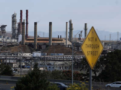 A view of the Chevron Richmond Refinery on August 3, 2024, in Richmond, California.