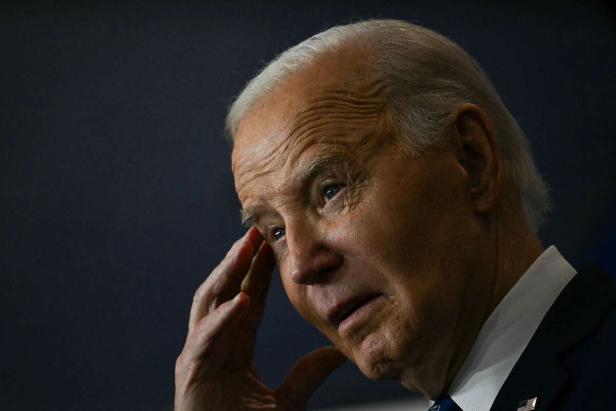 U.S. President Joe Biden speaks at the Labor Department in Washington, D.C., on December 16, 2024.