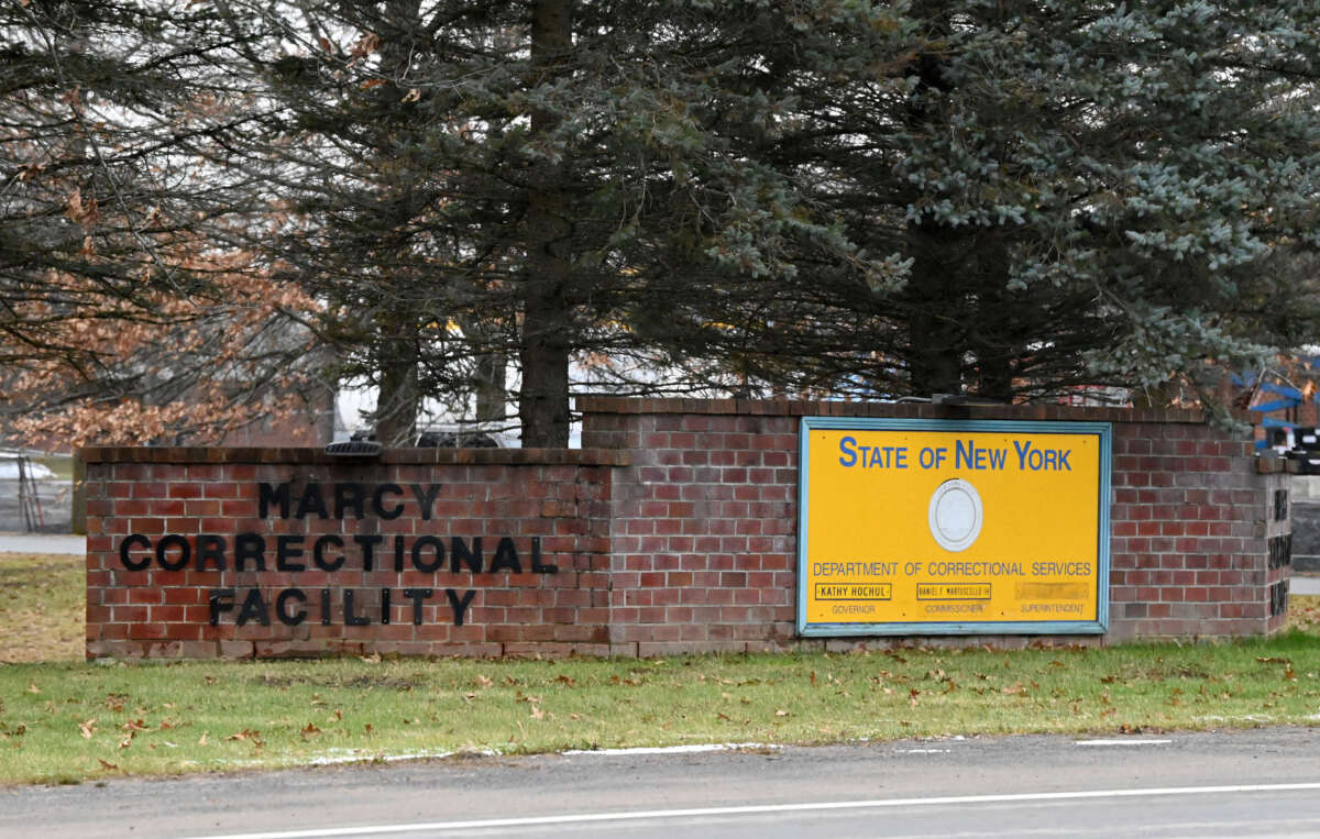 Entrance to Marcy Correctional Facility state prison on December 19, 2024, in Marcy, New York.