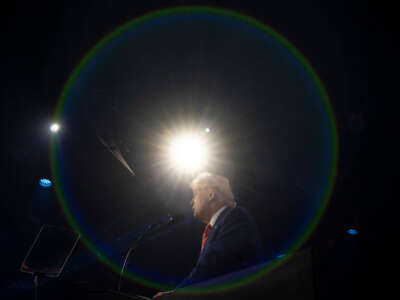 President-elect Donald Trump speaks during Turning Point USA's AmericaFest at the Phoenix Convention Center on December 22, 2024, in Phoenix, Arizona.