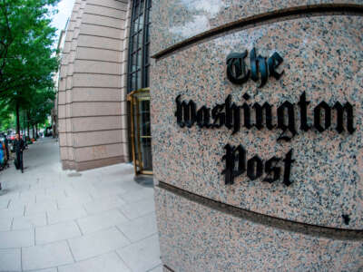 The Washington Post newspaper headquarters is seen on K Street in Washington, D.C., on May 16, 2019.