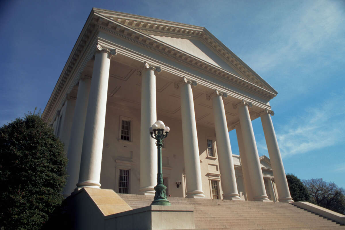 The Virginia State Capitol is pictured in Richmond, Virginia.