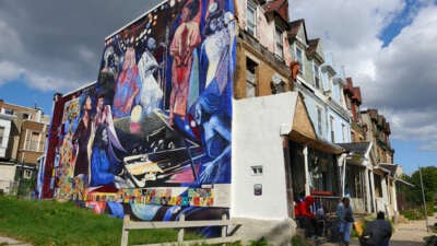 Mural entitled "Jazz women" pictured on September 10, 2013, in Philadelphia, Pennsylvania.