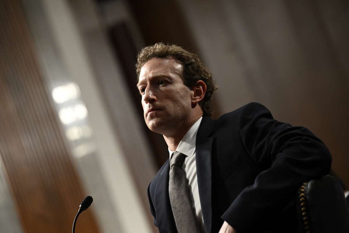 Mark Zuckerberg, CEO of Meta, testifies during the U.S. Senate Judiciary Committee hearing "Big Tech and the Online Child Sexual Exploitation Crisis" in Washington, D.C., on January 31, 2024.