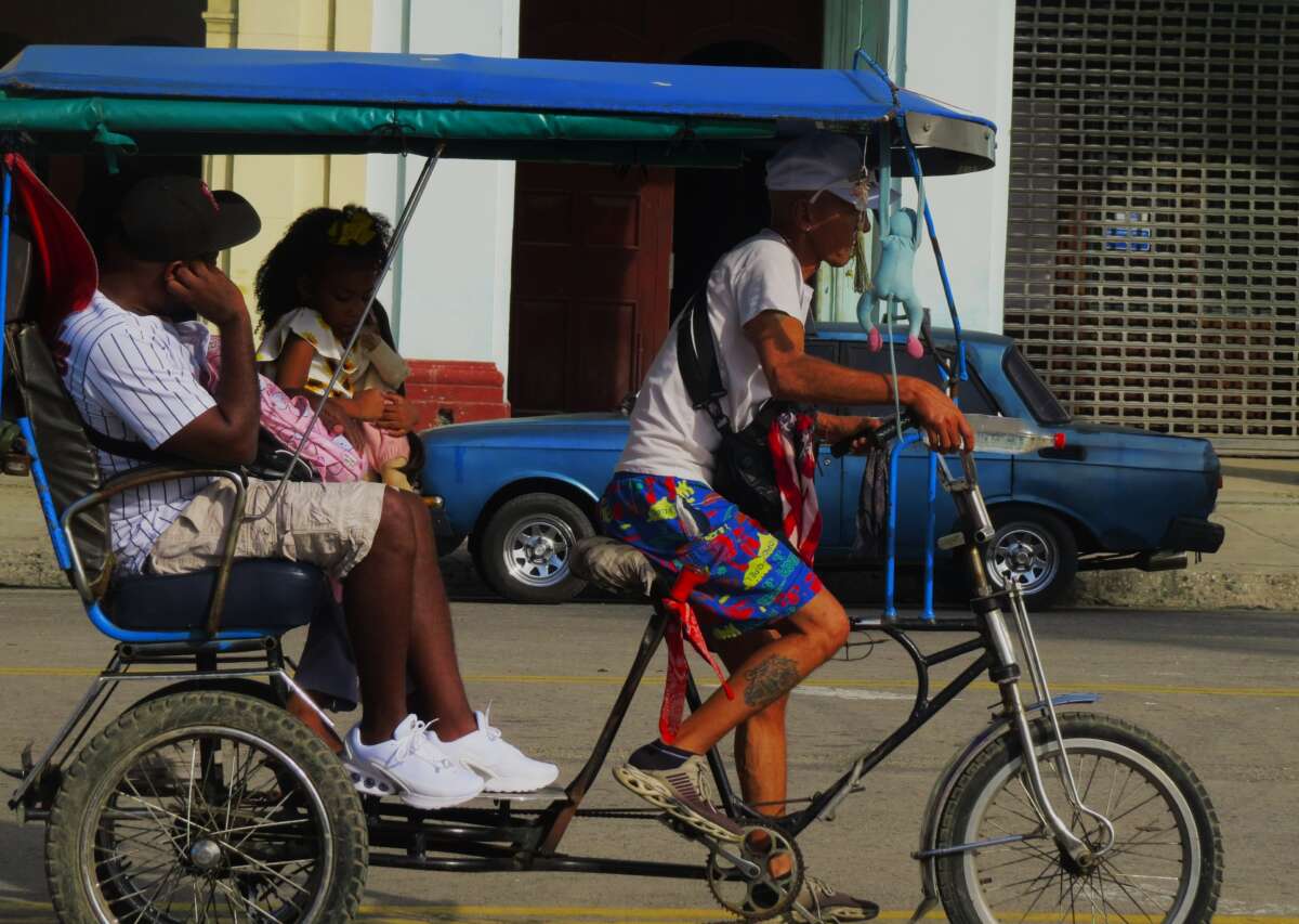 Bike taxis, which are perhaps easier to maintain and don't require fuel, are popular.