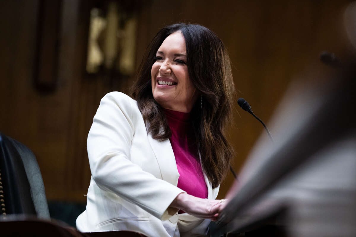 Brooke Rollins, President Donald Trump's nominee to be Agriculture secretary, testifies during her Senate Agriculture, Nutrition and Forestry Committee confirmation hearing in Dirksen building on Thursday, January 23, 2025.