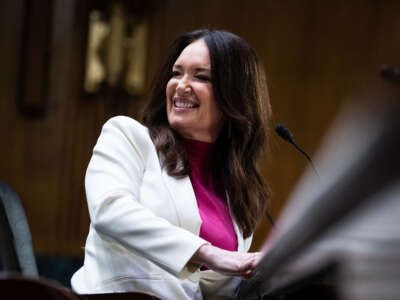 Brooke Rollins, President Donald Trump's nominee to be Agriculture secretary, testifies during her Senate Agriculture, Nutrition and Forestry Committee confirmation hearing in Dirksen building on Thursday, January 23, 2025.