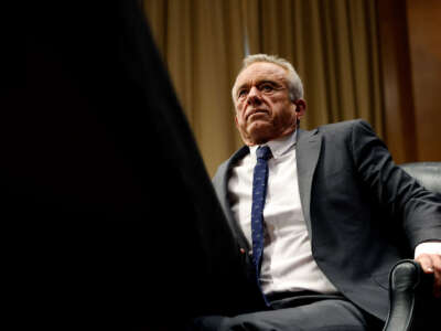 Robert F. Kennedy Jr., President Donald Trump’s nominee for Secretary of Health and Human Services, testifies during his Senate Committee on Health, Education, Labor and Pensions confirmation hearing at the Dirksen Senate Office Building on January 30, 2025, in Washington, D.C.