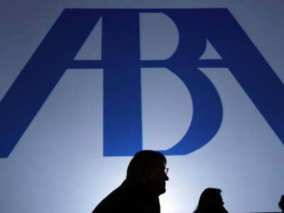 Delegates look on during the American Bar Association (ABA) House of Delegates meeting on August 9, 2010, in San Francisco, California.